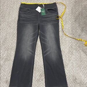 HALARA Women's Dark Gray Flare Jeans